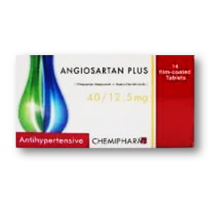 Angiosartan Plus 40 / 12.5 mg ( Olmesartan + Hydrochlorothiazide ) 28 film-coated tablets